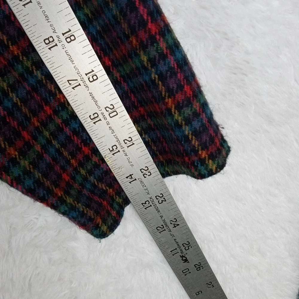 Vintage Haband For Her Womens Suit Blazer Jacket Multicolor L Pockets One Button